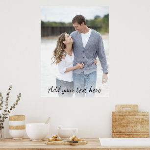 Affiche Photo personnalisée Ajouter votre texte