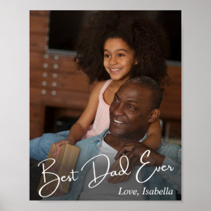 Affiche Photo personnalisée de meilleur père