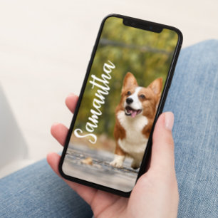 Affiche Photo personnalisée Monogramme Téléphone Papier pe