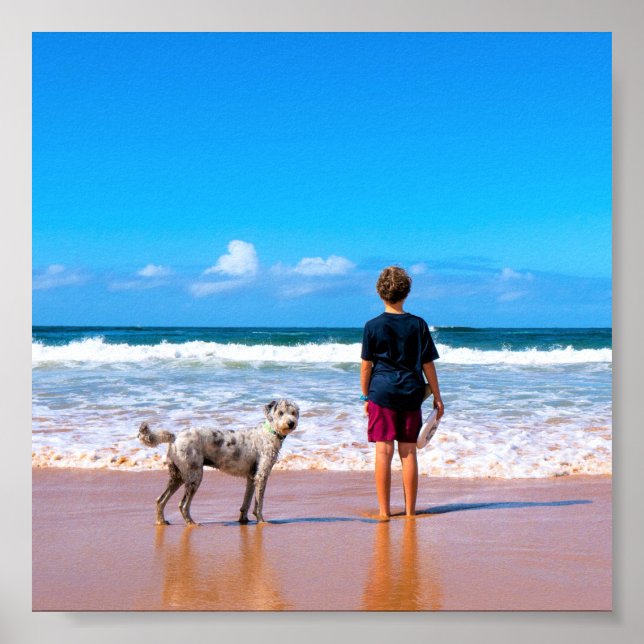 Affiche Photo personnalisée Poste de votre animal de compa (Devant)