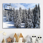 Affiche Photo personnalisée Sunny Snowy Mountain<br><div class="desc">Profitez de ce beau paysage de neige ensoleillé en hiver ou téléchargez votre photo et créez votre poster photo personnalisée. Vous pouvez TRANSFÉRER ce DESIGN sur d'autres produits Zazzle et l'ajuster à la plupart des articles Zazzle. Vous pouvez également cliquer sur le bouton PERSONNALISER pour ajouter, supprimer ou modifier des...</div>