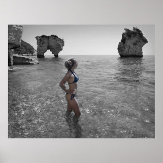 Affiche photo pour fille bikini