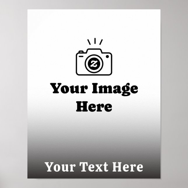 Affiche Photo préférée personnalisée avec texte (Devant)