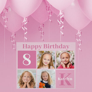 Affiche Photo Pretty Rose Collage Personnalisé Anniversair