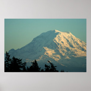 Affiche Photo print:  Winter Mt. Rainier