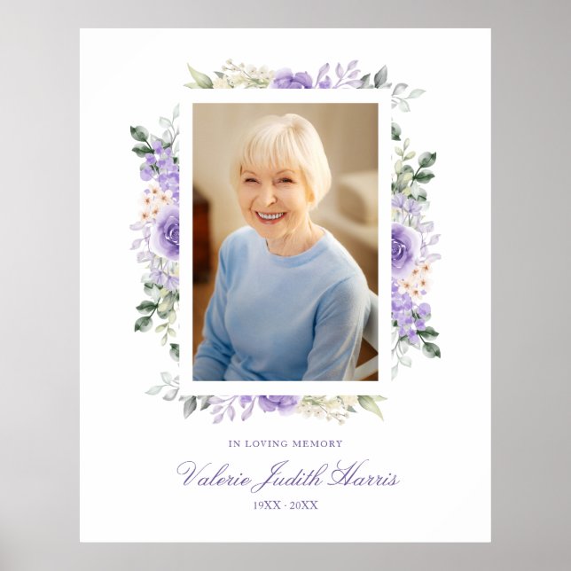 Affiche Photo Service du Souvenir Chers Tons pourpres (Devant)