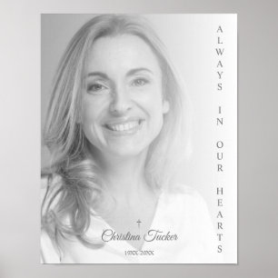 Affiche Photo simple en noir et blanc pour se souvenir des