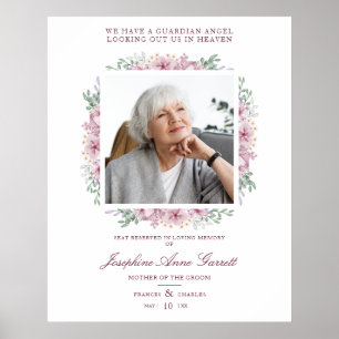 Affiche Photo Souvenir Mariage Chers Pink Sh