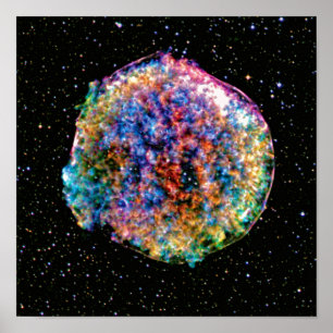 Affiche Photo spatiale de Tycho Supernova SN 1572 NASA