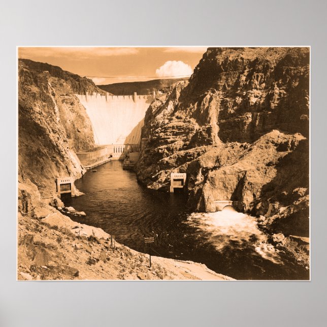 Affiche Photo vintage Boulder Dam (Devant)