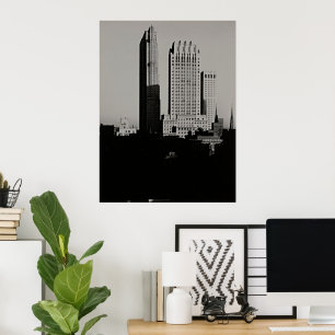 Affiche Photo vintage de la skyline de New York par Alfred