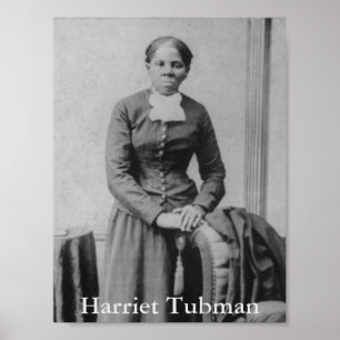 Affiche Photo vintage en noir et blanc de Harriet Tubman