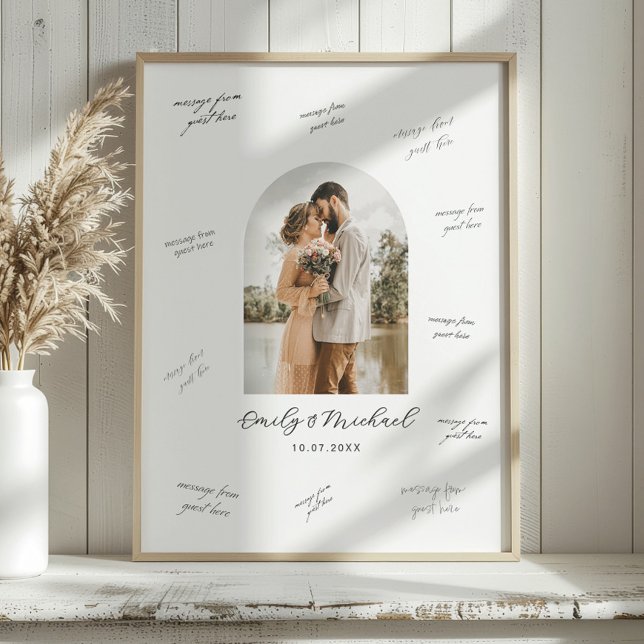 Affiche Photo Wedding Guest Signature Message Board (Créateur téléchargé)