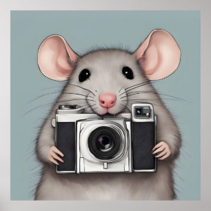 Affiche Photographe de Cute Rat
