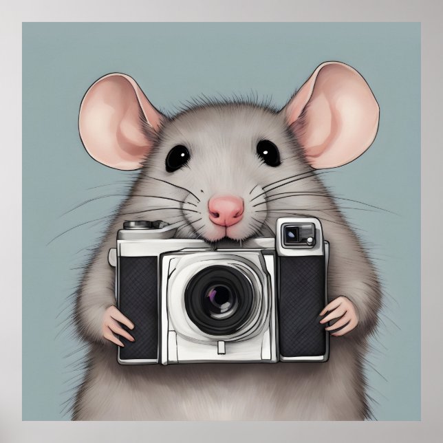 Affiche Photographe de Cute Rat (Devant)