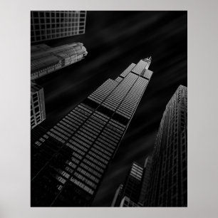 AFFICHE PHOTOGRAPHIE À FAIBLE ANGLE DE L'IMMEUBLE DE MURS