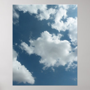 Affiche Photographie abstraite de ciel nuageux