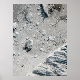 Affiche Photographie aérienne des rochers