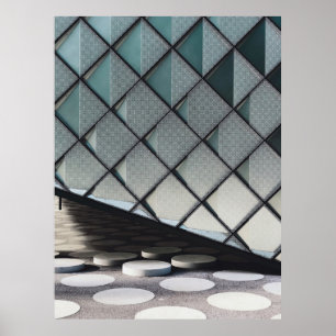 Affiche Photographie architecturale de mur en béton