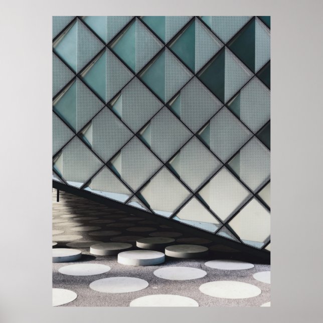 Affiche Photographie architecturale de mur en béton (Devant)