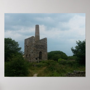 Affiche Photographie cornouaillaise de mine de bidon de