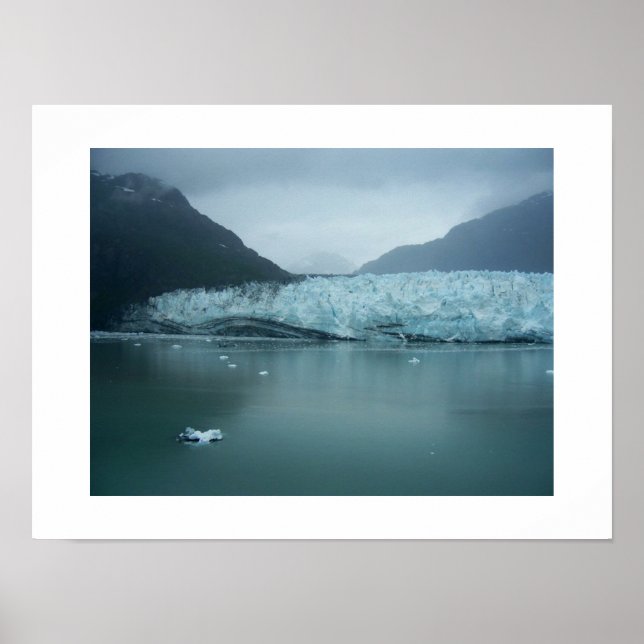 Affiche Photographie couleur de Glacier Bay Alaska (Devant)