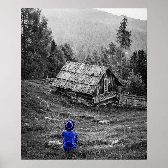 Affiche Photographie créative noire et blanche (Devant)
