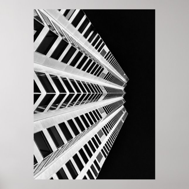 AFFICHE PHOTOGRAPHIE D'ANGLE FAIBLE DU BÂTIMENT DE HAUTE A (Devant)
