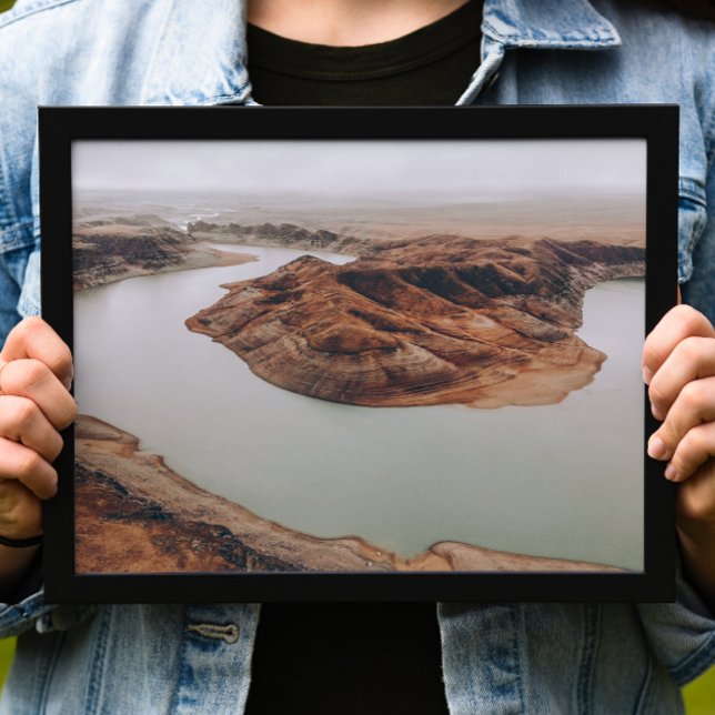 Affiche Photographie de canyon et de drone de rivière. Fal (Créateur téléchargé)