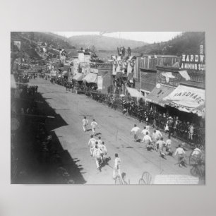 Affiche Photographie de course d'équipe de tuyau de