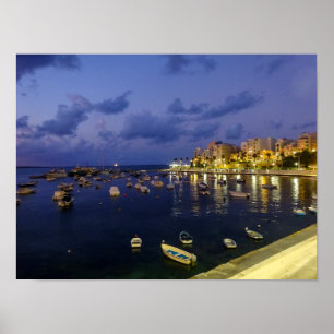 Affiche Photographie de la baie de Saint-Paul à Malte la n
