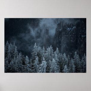 AFFICHE PHOTOGRAPHIE DE LA MONTAGNE ET DES ARBRES