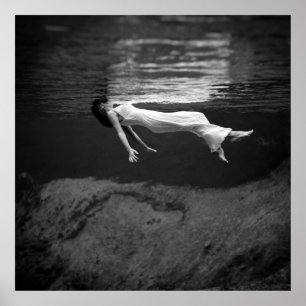 Affiche Photographie de mode sous-marine