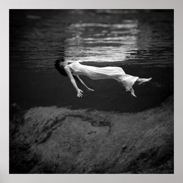 Affiche Photographie de mode sous-marine (Devant)