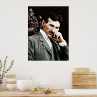 Photographie de Nikola Tesla à l'âge de 40 ans