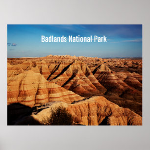 Affiche Photographie de paysage du parc national de Badlan