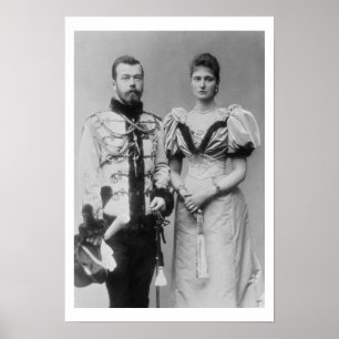 Affiche Photographie de portrait de tsar Nicholas II