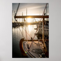 Photographie de voilier et de coucher de soleil da