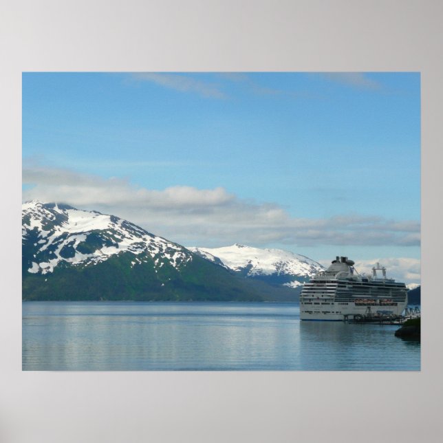 Affiche Photographie de voyage de croisière en Alaska (Devant)