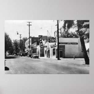 Affiche Photographie de vue de rue principale d'Arlington,