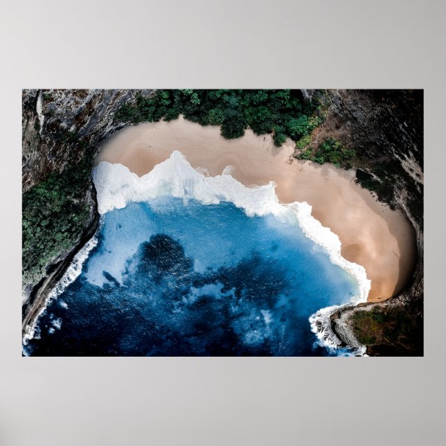 AFFICHE PHOTOGRAPHIE DE VUE RÉELLE DE L'OCÉAN (Devant)