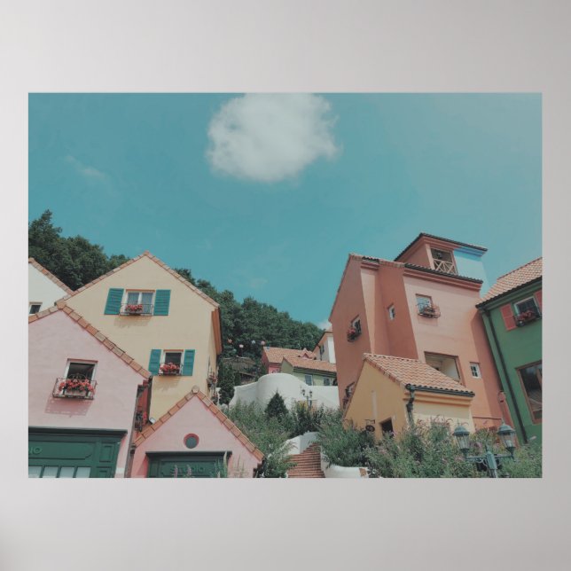 AFFICHE PHOTOGRAPHIE DES MAISONS EN BÉTON (Devant)