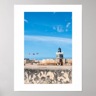 Affiche Photographie du phare San Juan