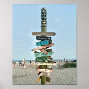 Affiche Photographie du quai de Cocoa Beach