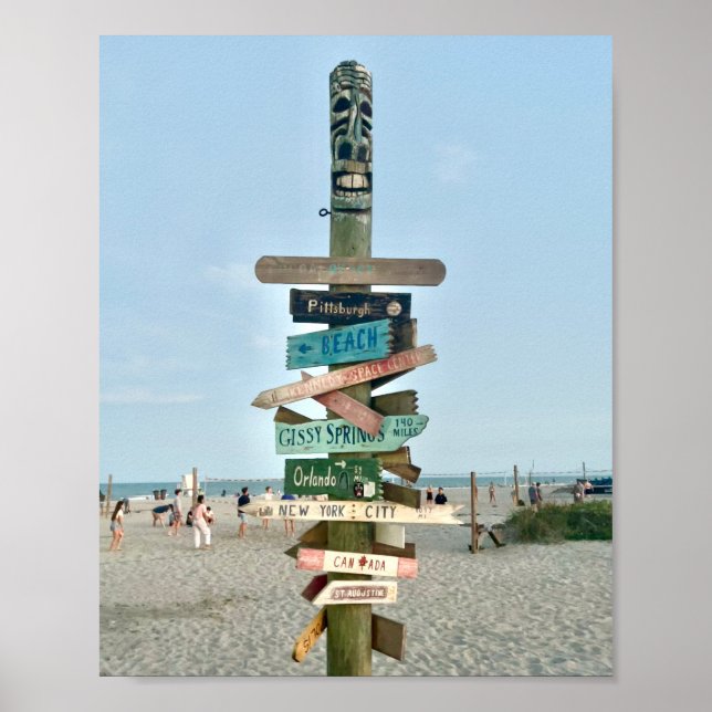 Affiche Photographie du quai de Cocoa Beach (Devant)