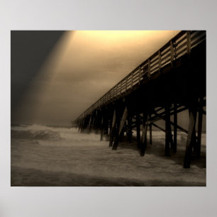Affiche Photographie du quai de Flagler Beach