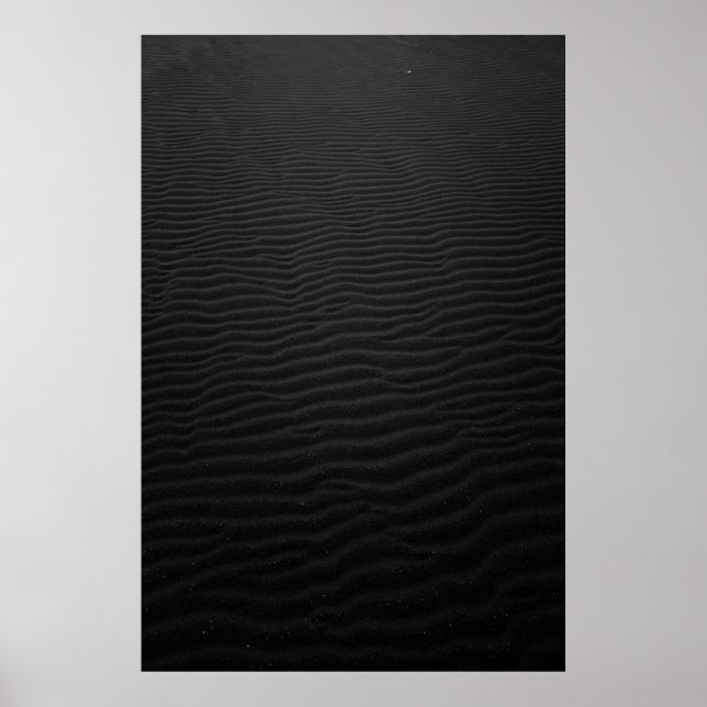 Affiche Photographie en niveaux de gris du sable (Devant)