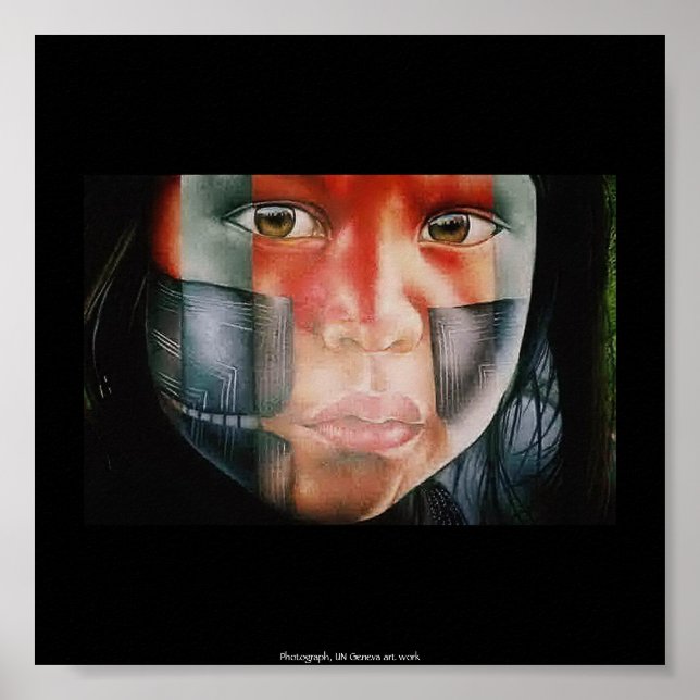 Affiche Photographie, oeuvre d'art de l'ONU (Devant)