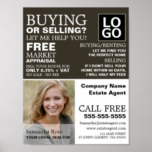 Affiche Photographie personnalisée, Réalisateur, Agent imm