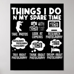 Affiche Photographie Photographe Ce Que Je Fais Dans Mon É